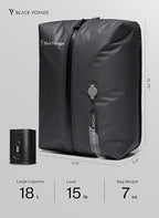 Black Voyage Reusable Vacuum Compression Travel Bag for Carry