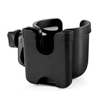 Stroller Cup Holder with Phone Holder (All Black)