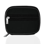 Weekly Travel Pill Organizer Cute Pill Case with 7 Day Pill Box (1 Case + 1 Box / A. Black 01)