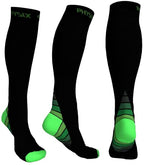 Physix Gear Compression Socks (Black/Green / XX-Large)