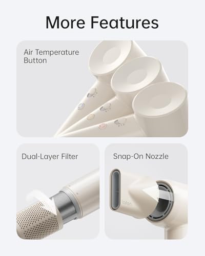 SE Lite High Speed Ionic Hair Dryer with Diffuser (Milktea)