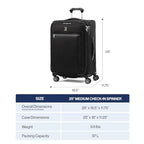 Platinum Elite Checked Luggage Spinner (Checked-Medium 25-Inch / Navy Camouflage)