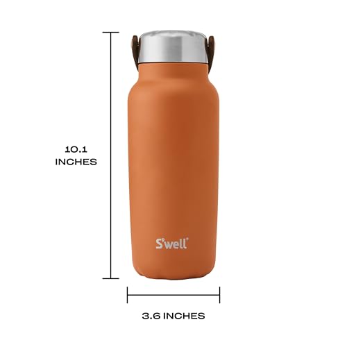 Recycled Stainless Steel Explorer with Insulated Lid and Handle (32 Ounces / Carnelian)