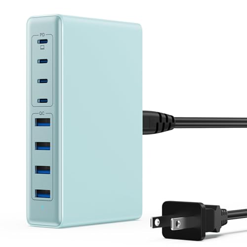 USB C Charger 200W USB C Charger Block (Light Blue / 200W)