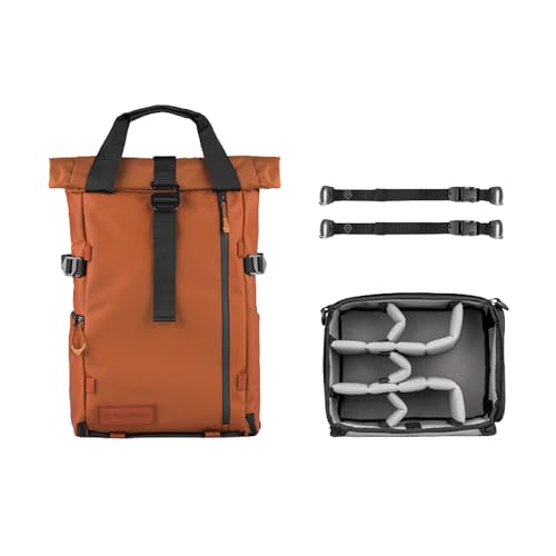 PRVKE 21L Camera Backpack (21L (Photography Bundle) / Rolltop / Sedona Orange)