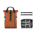 PRVKE 21L Camera Backpack (21L (Photography Bundle) / Rolltop / Sedona Orange)