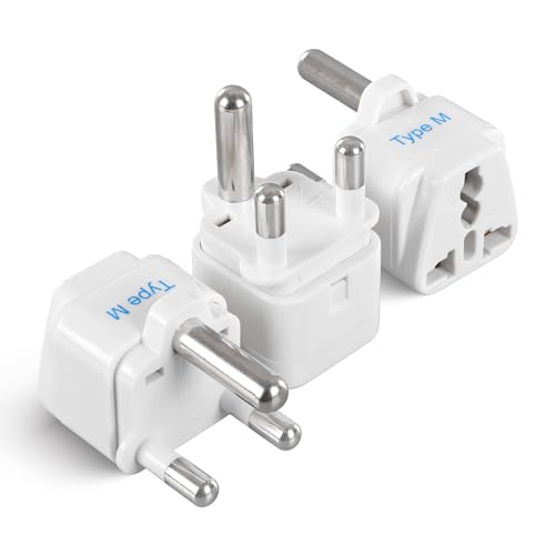 South Africa Travel Plug Adapter (Pure - White)