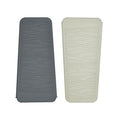 2 Pack Silicone Heat Resistant Travel Pouch for Straightener (2 Pack / Light Grey&beige)