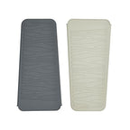 2 Pack Silicone Heat Resistant Travel Pouch for Straightener (2 Pack / Light Grey&beige)