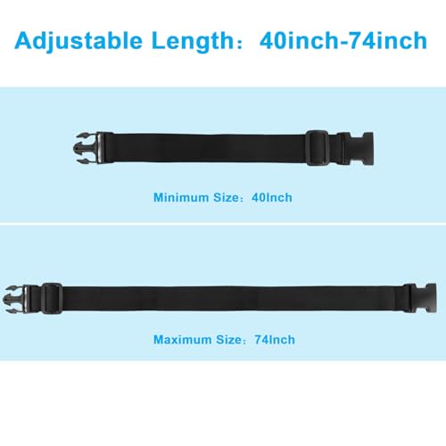 80In Luggage Straps for Suitcase Travel Belt Accessories (Blue+Pink+Green+Orange / 80 In Fix)