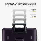 Carry On Luggage 22x14x9 Airline Approved (04-Blackcurrant Oolong / Carry-On 20-Inch (Clamshell, 34L))