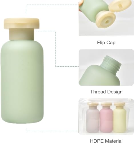 Travel Shampoo Bottles for Toiletries (Garden Series)