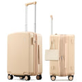 Carry on Luggage Airline Approved 20" Expandable Hardside Suitcase (Cuba Sand / 20 Inch EXT)