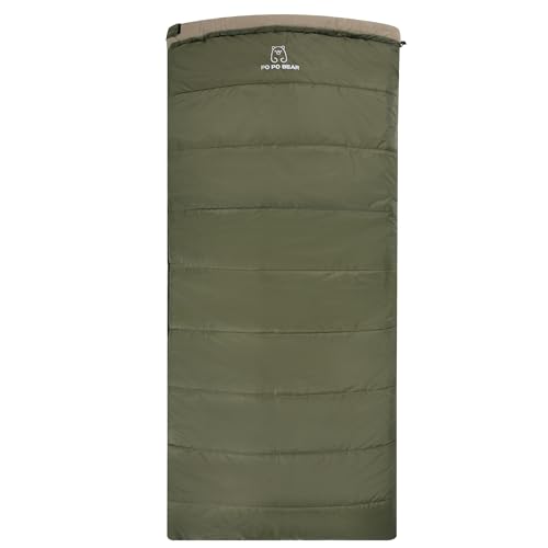 0 Degree Sleeping Bag for Adults (0F-84" x 40" Left Zip / Green)