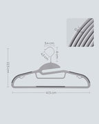 30 Pack Coat Hangers (30 Pack / Light Gray + Dark Gray)