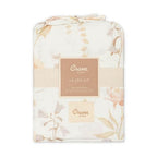 Violet Floral 100% Cotton Sateen Fitted Crib Sheet (Violet Floral)