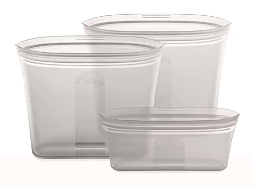 Reusable Food Storage Bags (Gray / 3 Bag Set)