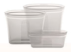 Reusable Food Storage Bags (Gray / 3 Bag Set)