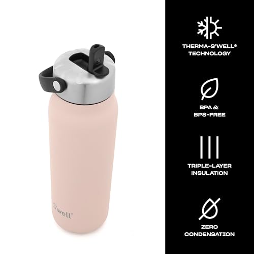 Recycled Stainless Steel Explorer with Flip Straw Lid (Himalayan Salt / 24 Ounces)