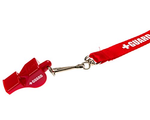 Guard Whistle and Lanyard with Print (Red & Red)