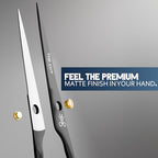 The Cut Factory® Hair Scissors & Hair Cutting Scissors (Black, High Carbon Steel)