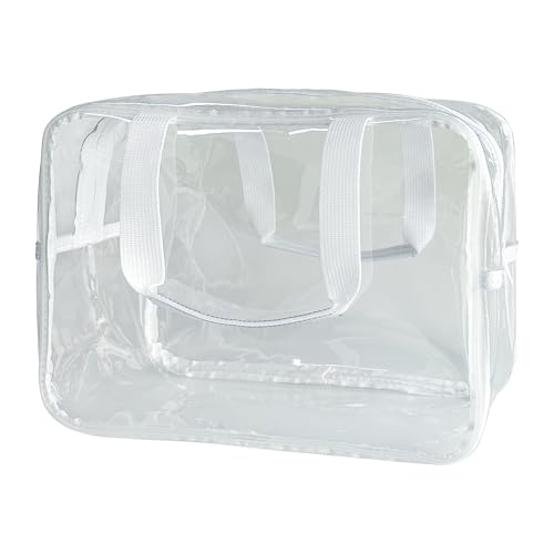 Travel Clear PVC Bag (Clear-White)