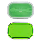Green Food Grade Silicone Lunch Container Bento Box