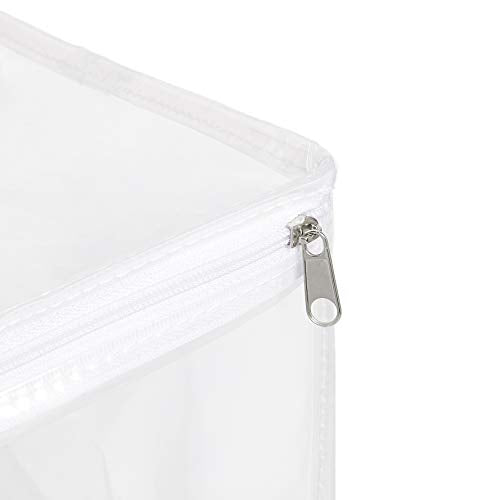 Clear Zippered Storage Bags for Closet Organization (3-Pack)