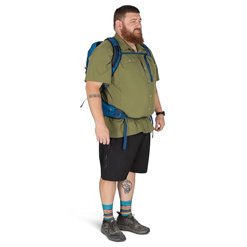Talon 22L Men's Lightweight Hiking Backpack (22L - Extended Fit / Black/Coal Grey)