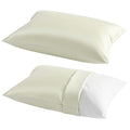 Toddler Pillows with Pillowcases Set (Ivory (Cotton) / 13x18 Inch (Pack of 2))