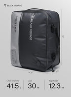 Black Voyage Reusable Vacuum Compression Travel Bag for Carry (Gray (1-Pack) / Large)