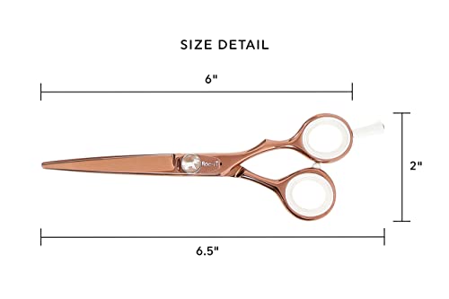 Centrix Roc It Dog 6” Titanium Shear Professional Stylist Hair Cutting Scissor Lightweight (6” Shear / 6")