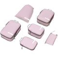 Compression Packing Cubes for Travel (Mauve Pink / 6PCS)