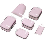 Compression Packing Cubes for Travel (Mauve Pink / 6PCS)