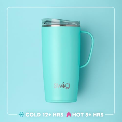 22oz Insulated Travel Mug with Handle & Lid (Louisiana / 22 Ounces)