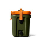 Roadie 15 Hard Cooler with DoubleDuty Shoulder Strap (Olive/King Crab Orange)