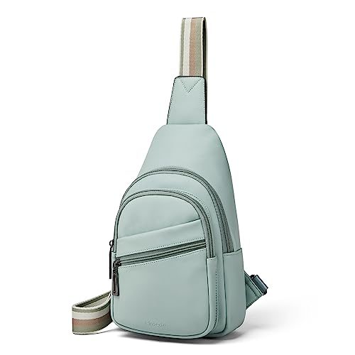 Sling Bag Crossbody Bags for Women Small Cross Body Bag Fanny Packs Chest Sling Purse for Daily Travel Leisure Sport (6-3 Green)