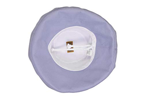 Women's Cotton Hat with Inner Drawstring and Upf 50+ Rating (One Size / Periwinkle)