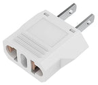European to US Plug Adapter (1 Pack | White)