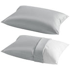 Toddler Pillows with Pillowcases Set (Light Grey (Cotton) / 13x18 Inch (Pack of 2))