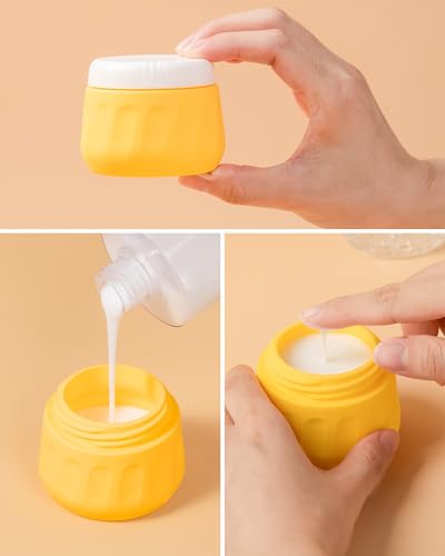 Travel Size Toiletries 8 Pack (3oz bottle 3oz jar / Golden wheat field)