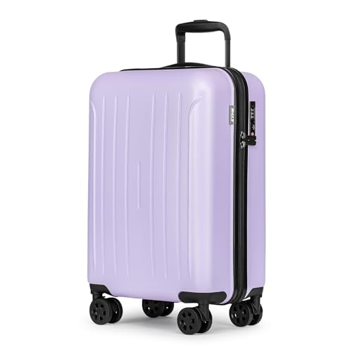 Carry on luggage 22x14x9 Airline Approved Suitcase (Light Purple / 20" Carry On)