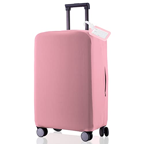 Travel Luggage Cover (Pink / 24-25 inch)