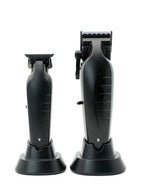 2-in-1 Vader Clipper & Trimmer Kit | Cordless Beard Trimmer & Mens Clippers Set for Barbers or Home | with DLC Coated Blades | Black (Black Kit)