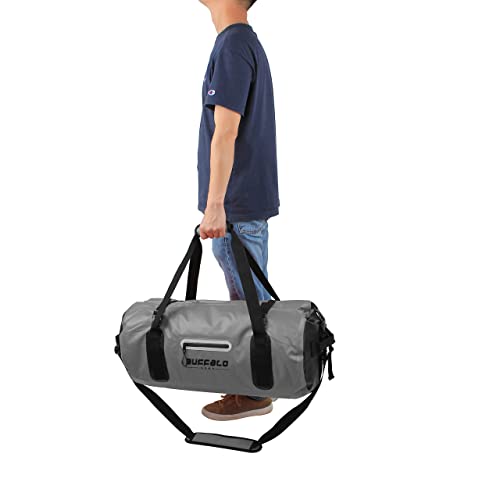 Drybag 60L Waterproof Dry Bag Heavy Duty Duffle Bag Travel Duffel Bag for Kayaking (Grey / 60L)