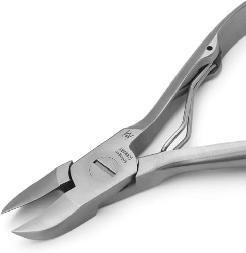 5pc Nipper & Cuticle Care Grooming Set (5-Pc: Nail Nipper, Tweezer, Cuticle Pusher / Purple Leather Roll)