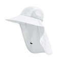 Sun Hat for Men Women with Neck Flap (6 3/4-6 7/8 / 1pack-white)