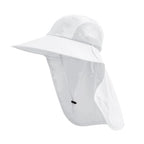Sun Hat for Men Women with Neck Flap (6 3/4-6 7/8 / 1pack-white)