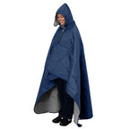 Large Waterproof Outdoor Blanket Thick Fleece 80" x 58" (Premium Blue)