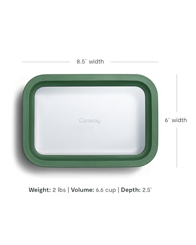 Glass Food Storage Container with Lid (Sage / 6.6 Cup Container (1x))